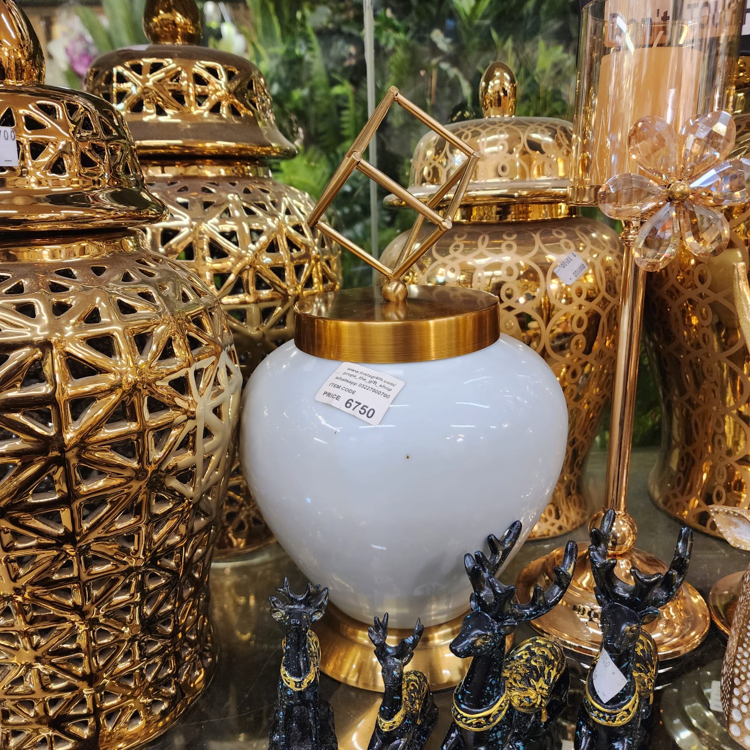 Contemporary Lidded Finial Urn