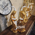 Peacock Statues on Fluted Columns