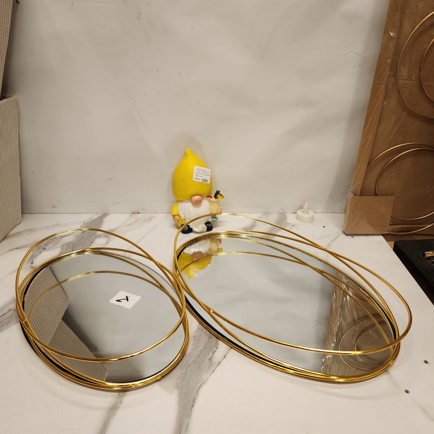 Mirrored Decorative Trays