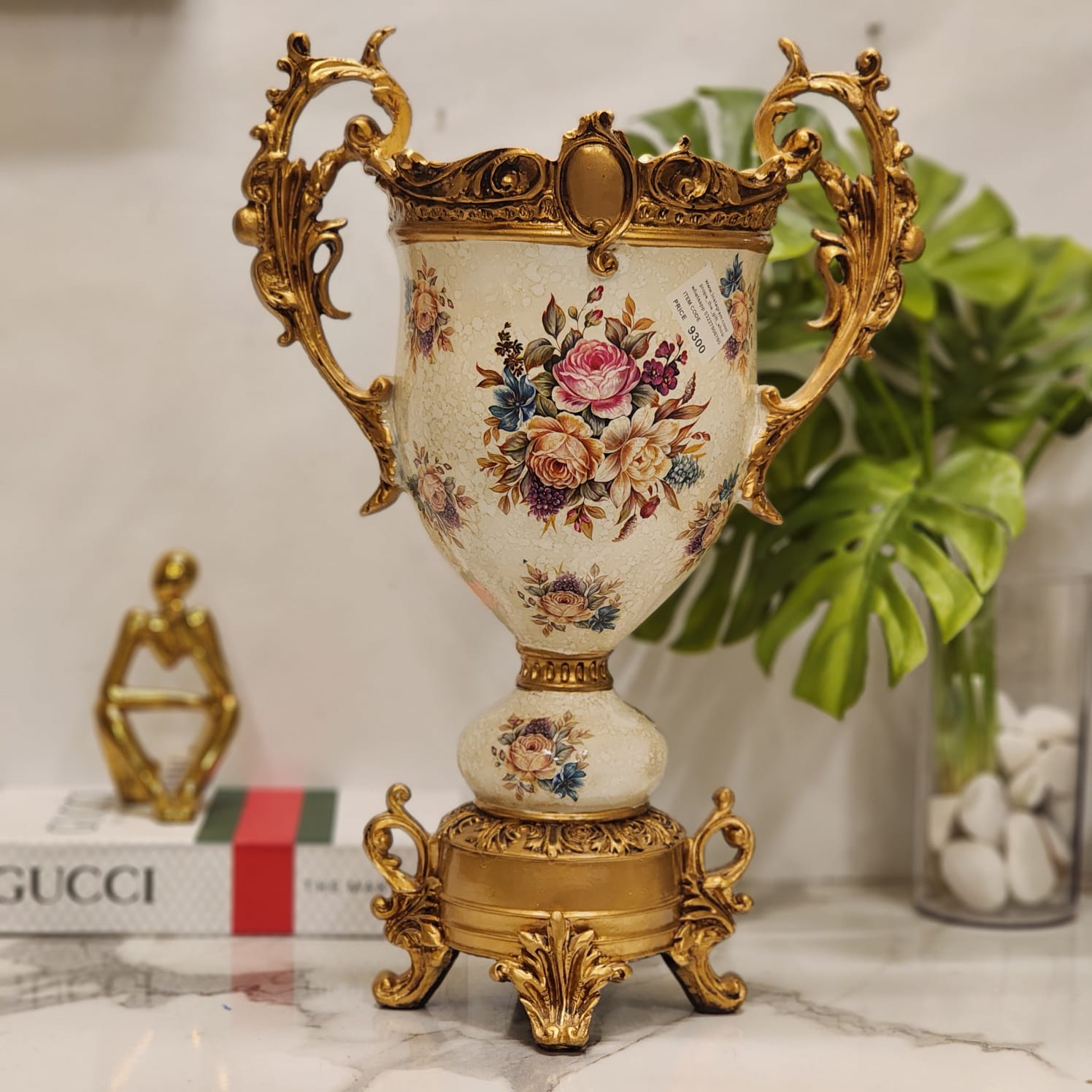 French Rococo-style decorative urn