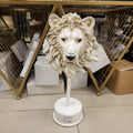 Pedestal Lion Head Bust