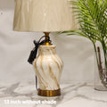 marbled ceramic table lamp