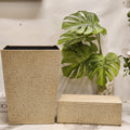 Woven Linen Fabric Desk Accessory Set