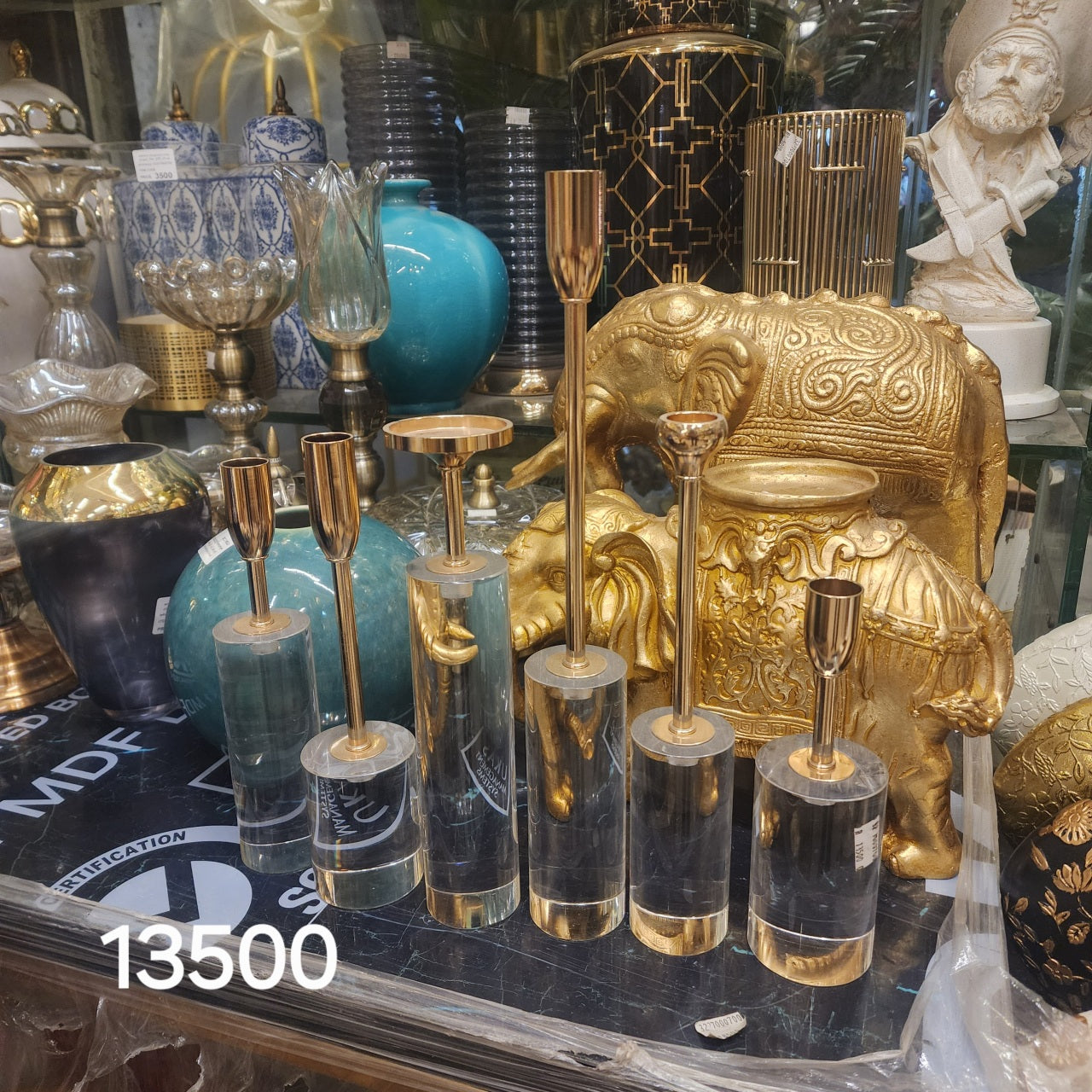 Modern Lucite Taper/Pillar Candle Stand