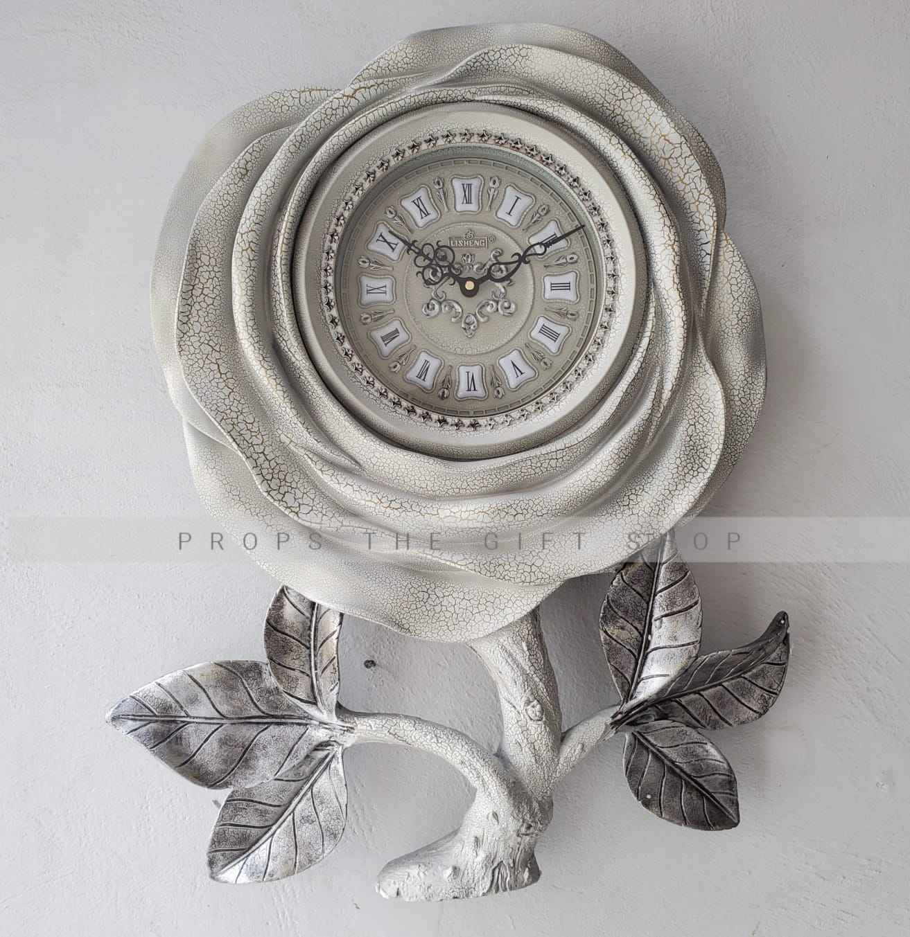 Lisheng Rose-Shaped Wall Clock