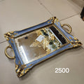 ornate mirrored vanity tray