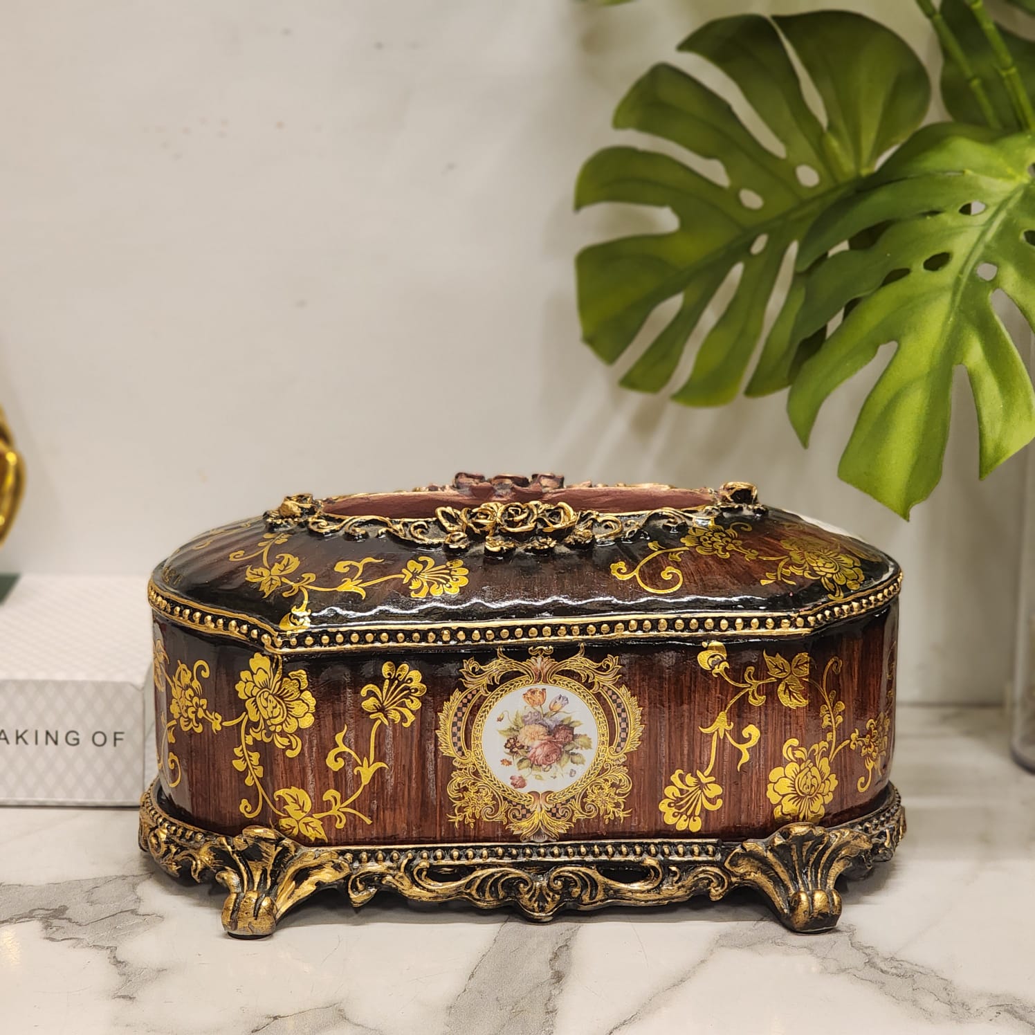 Vintage-Style Ornate Tissue Box