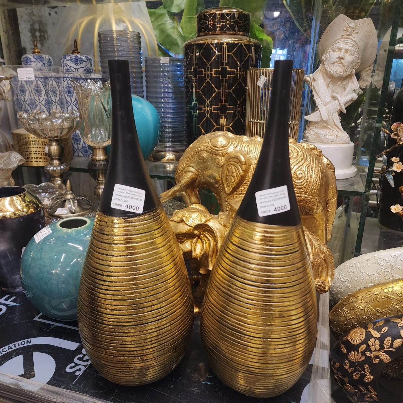 long-neck bottle vases