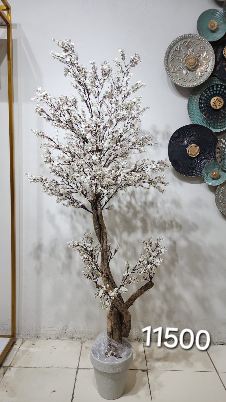 Artificial White Cherry Blossom Tree