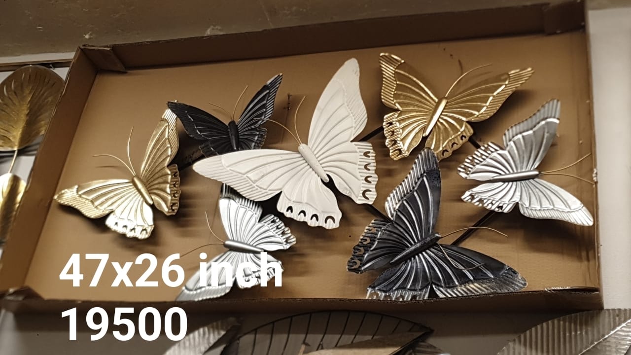 3D Metal Butterfly Wall Art