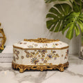 Antique-style Ceramic Tissue Box Cover