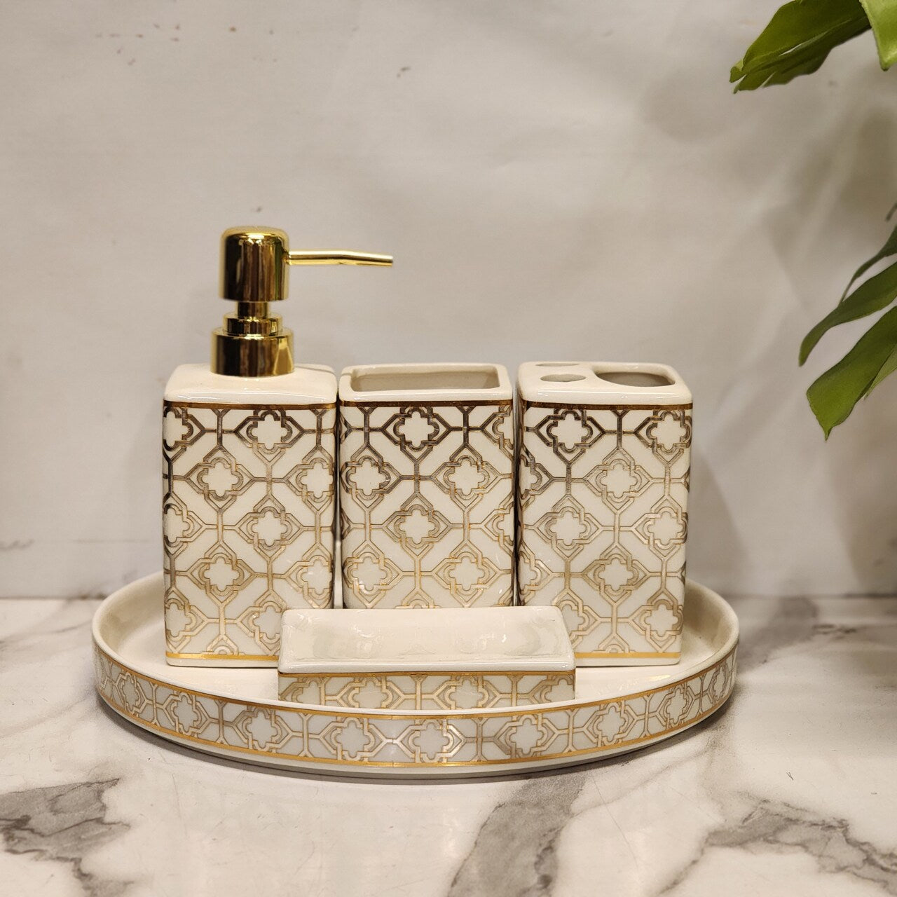5-Piece Ceramic Bathroom