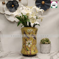 Chinoiserie-style Ceramic Floral Vase