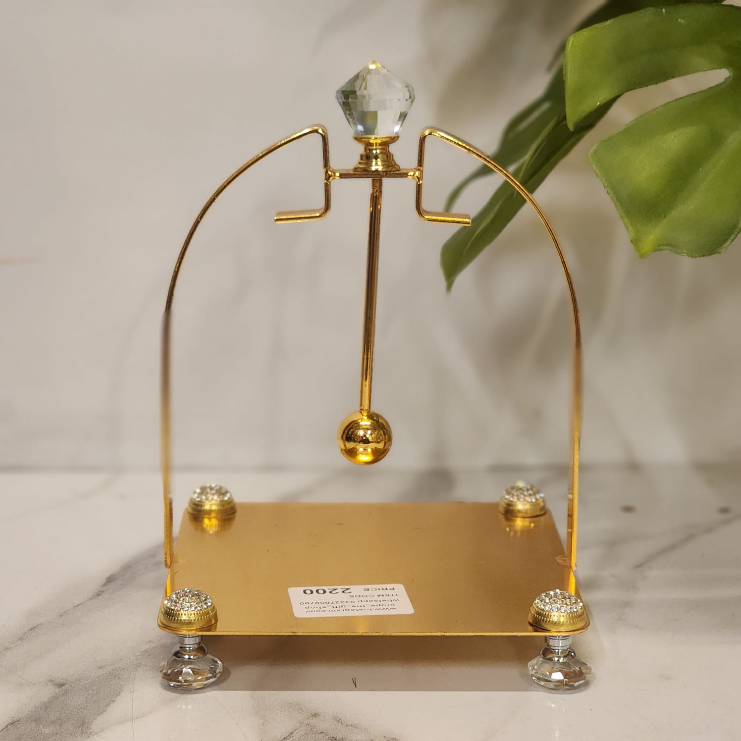 Swing-Style Tissue Holder or a Luxury Crystal Metal Napkin Stand