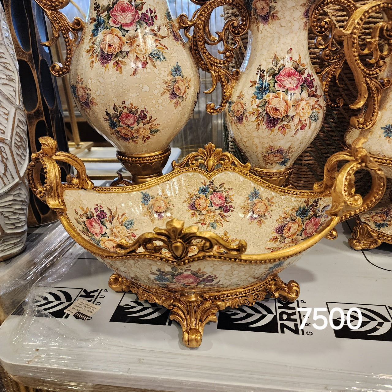 Baroque-Style Porcelain Vases