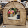 Rattan Arch Cane Webbing Mirror