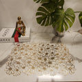 Metallic Floral Cutout Placemat