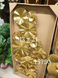 Gold Metal Disc Wall Art