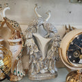 Double Peacock Decorative Figurine