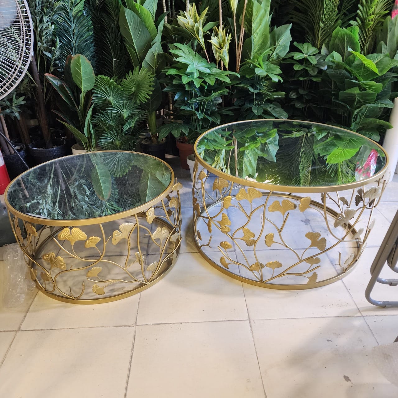 Ginkgo Leaf Nesting Coffee Tables