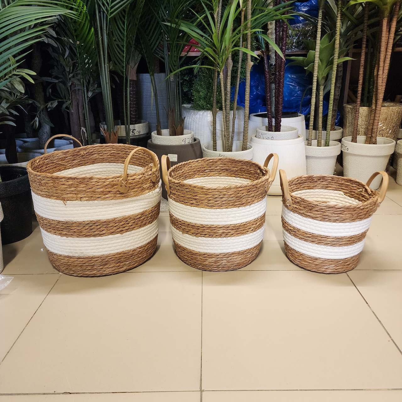 Seagrass tote baskets