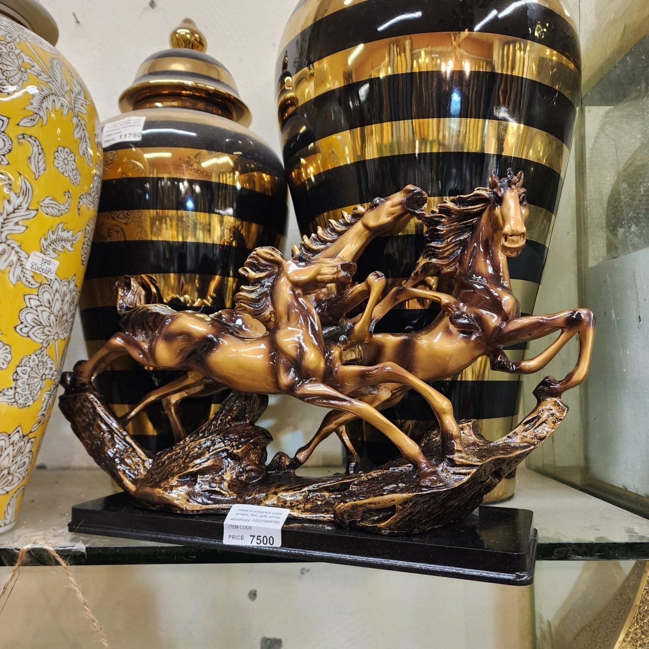 Galloping Horses Figurine