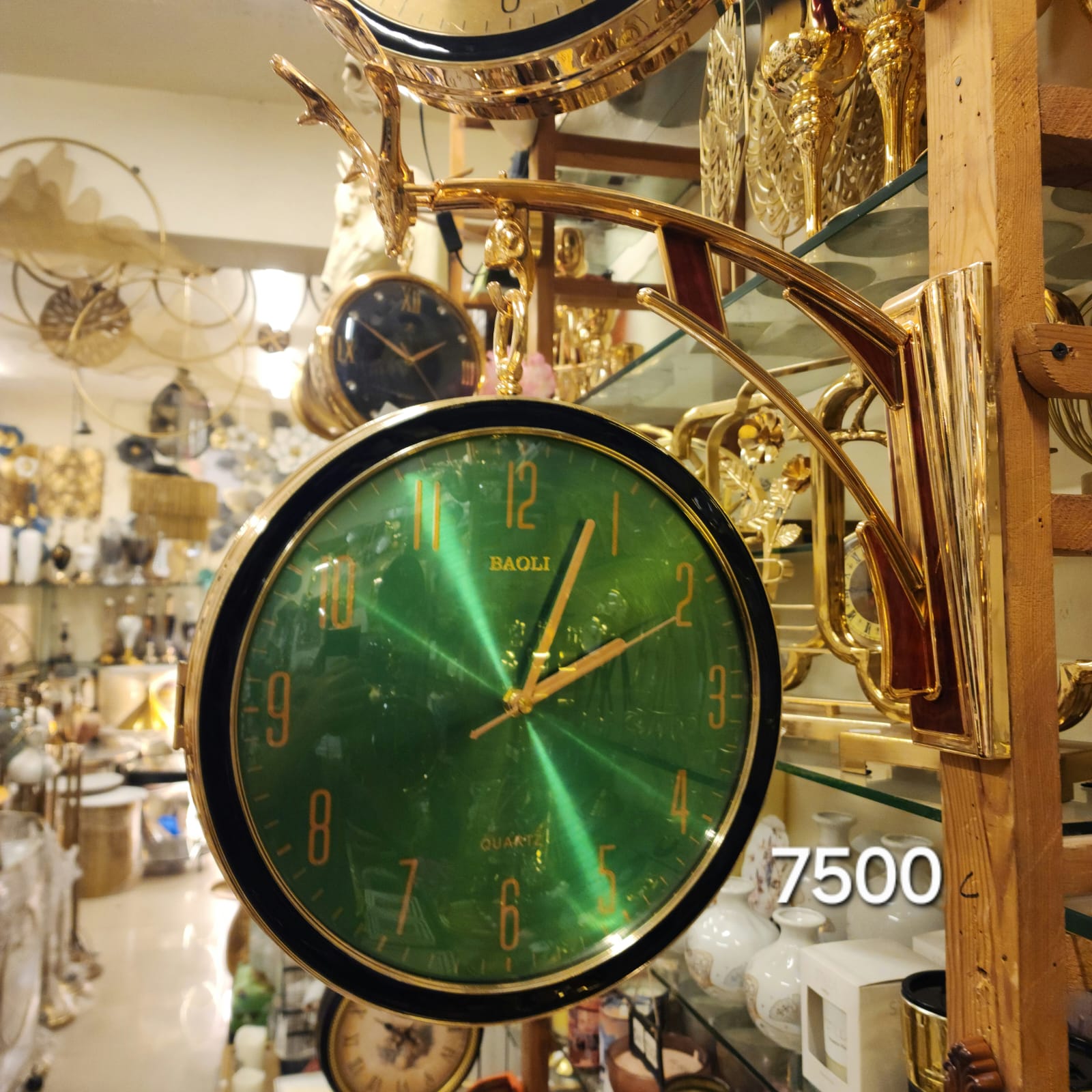 Double-Sided Luxury Wall Clock