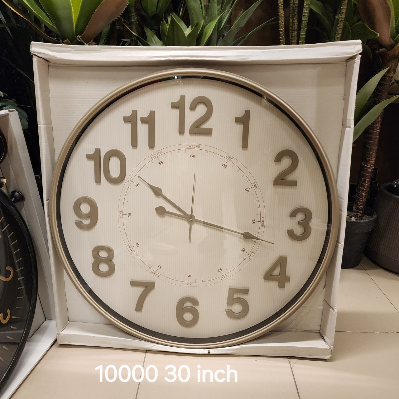 oversized 30-inch analog wall clock