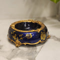 Cobalt Blue Ornate Porcelain Bowl