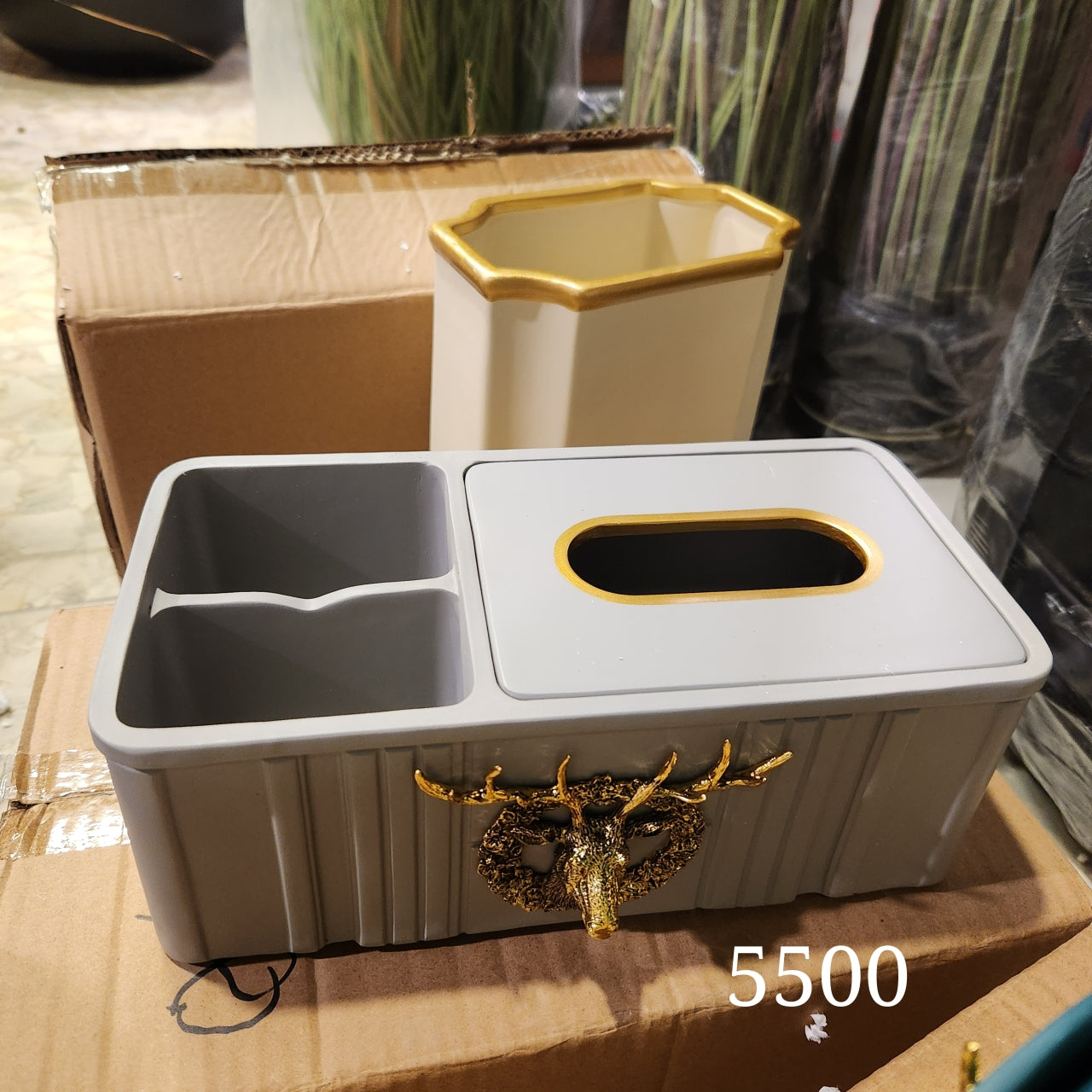 Multifunctional Deer Head Tissue Box