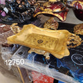 Gold Baroque-Style Footed Serving Tray