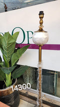 Mother of Pearl Globe Floor Lamp
