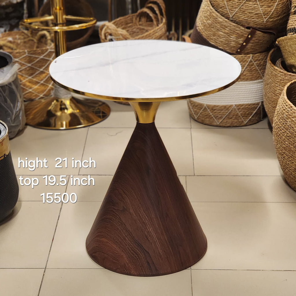 Conical Base Accent Table