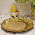gold textured reef charger plate