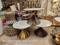 tulip-style tables.