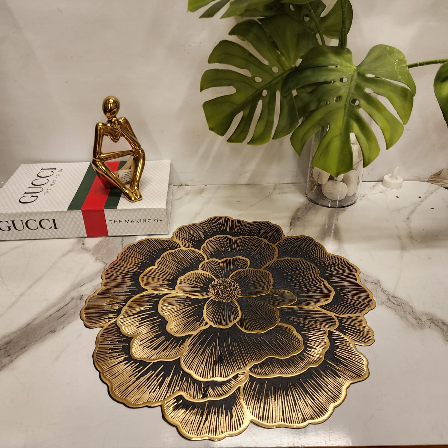 Pressed Vinyl Floral Placemat