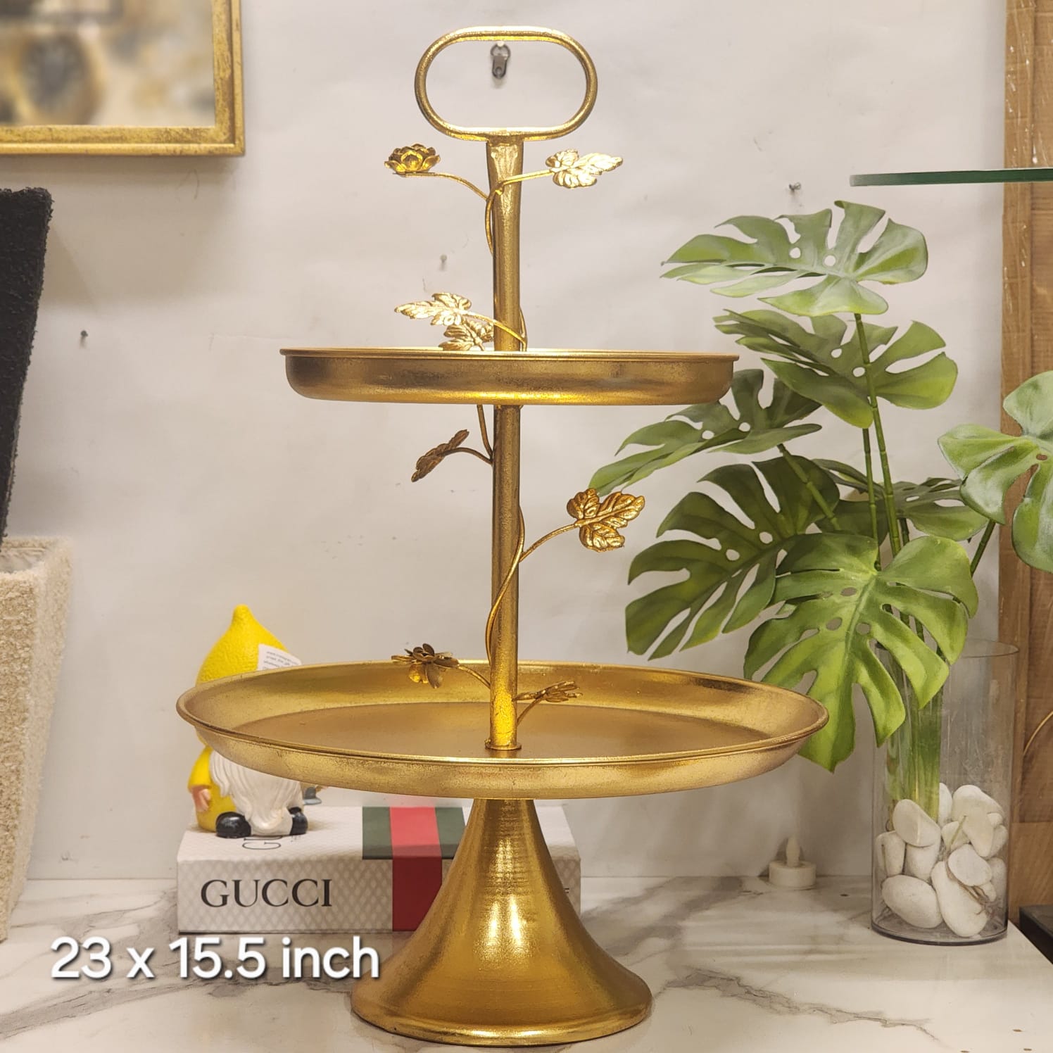 2-Tier Gold Cake Stand