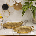gold filigree decorative trays