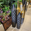 Metal Cylinder Bud Vases