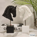 Horse Head Bust Statue on Stand
