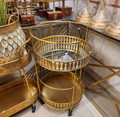 Deco style rolling trolley
