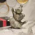 Rhinestone-Embellished Stacked Tri-Bird Figurine