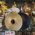Ribbed Circular Donut Vases or Concentric Ring Vases