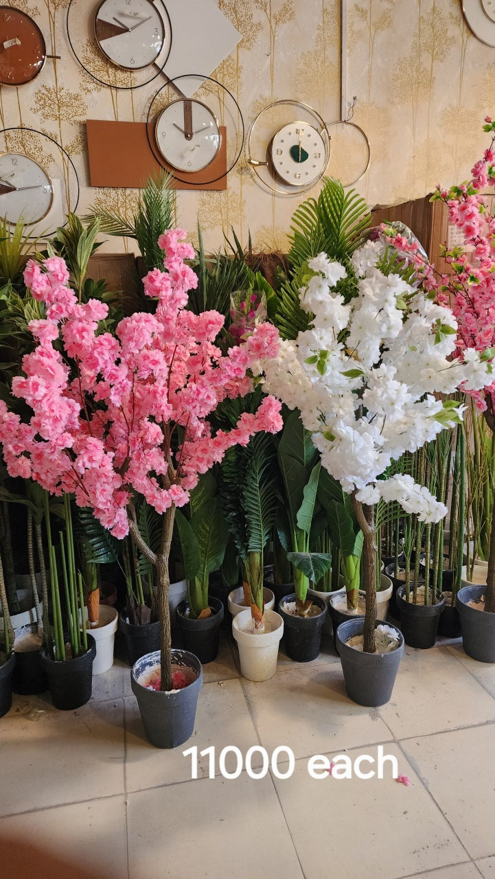artificial cherry blossom trees