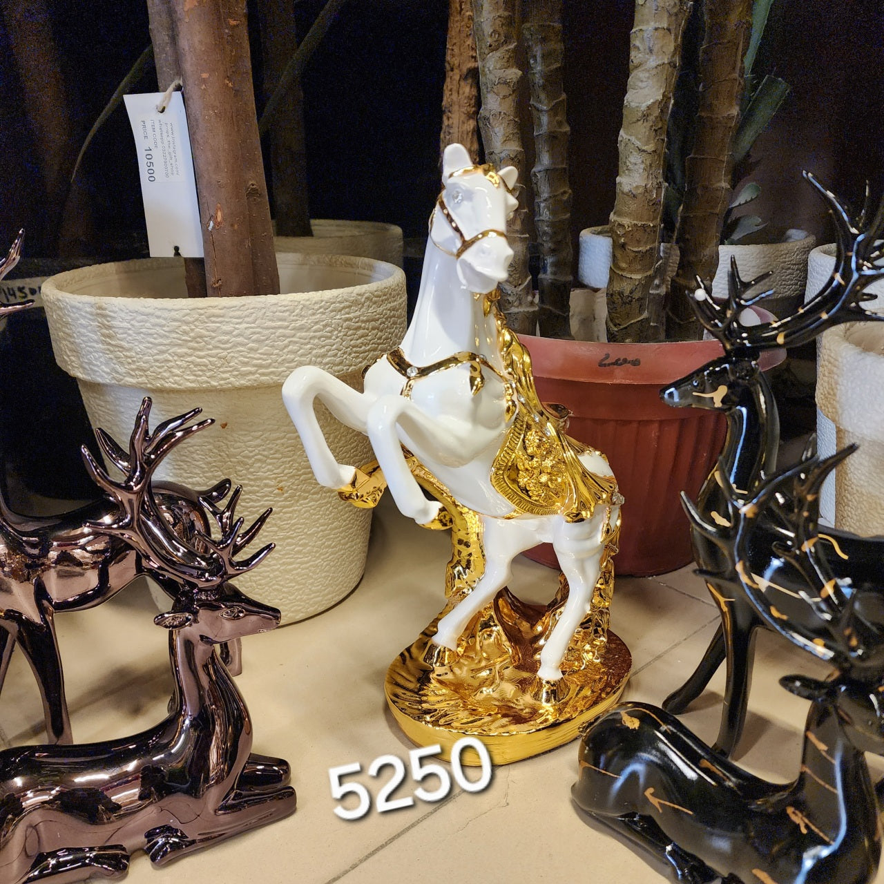 Rearing Horse Figurine