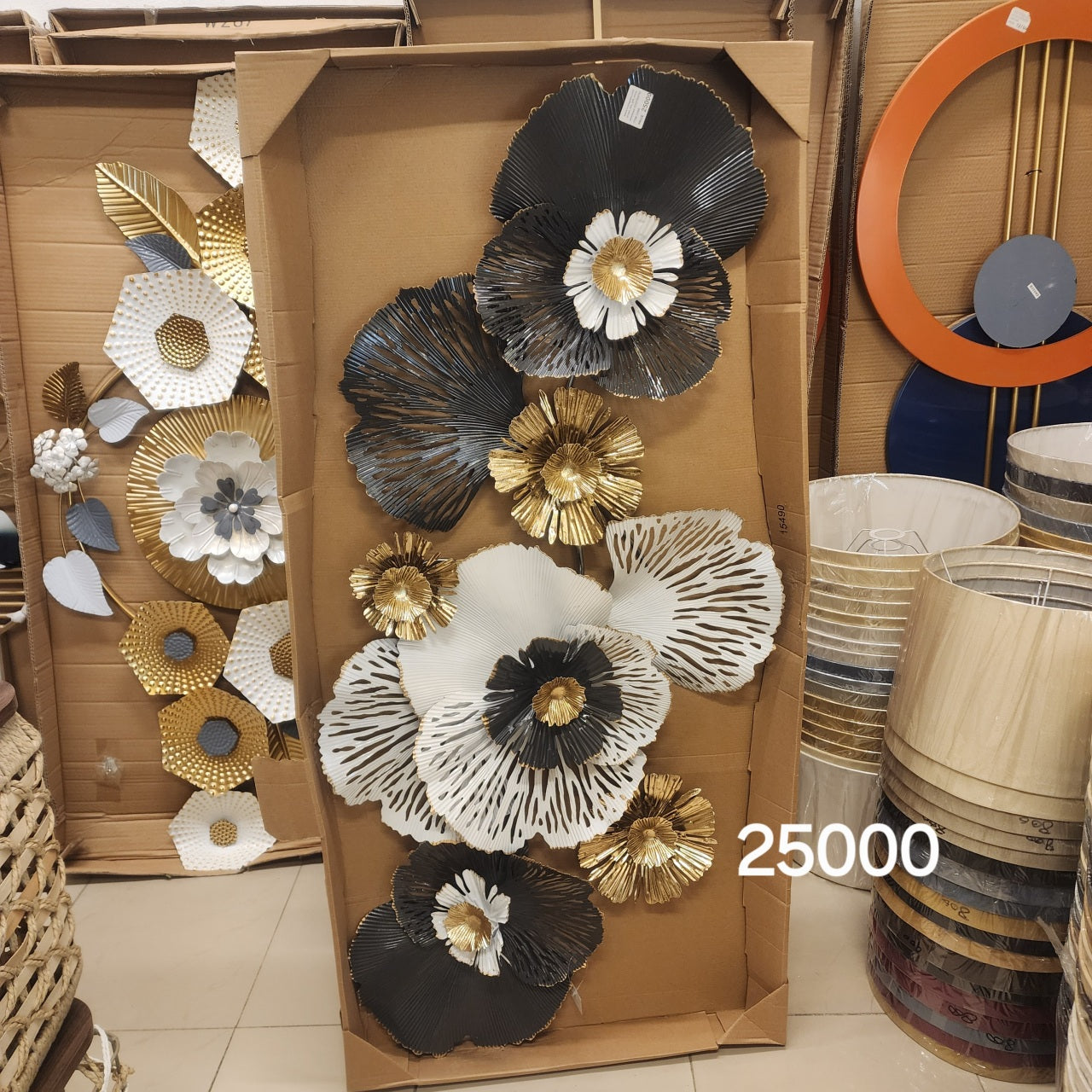 3D Metal Flower Wall Art