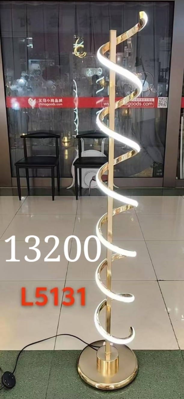 Spiral LED Floor Lamp
