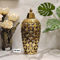 Gold Ceramic Cutout Ginger Jar
