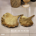 Gold Ginkgo Leaf Decorative Platter