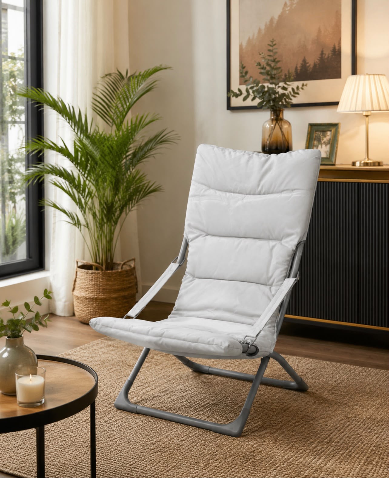 padded folding lazy chair